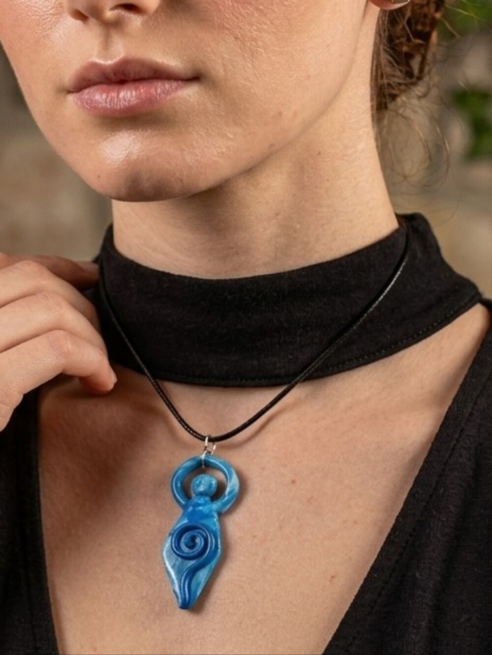Handcrafted One Of A Kind Rustic Goddess Necklace